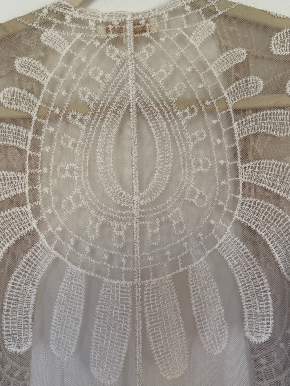 Rebellion Lace Boho Cottagecore Romantic Coachella Festival Duster Cover-up Sz M - Picture 4 of 8